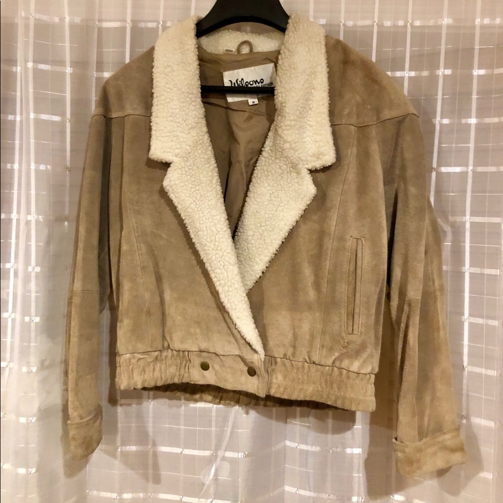 Woman’s Wilson Leather Sherpa Jacket